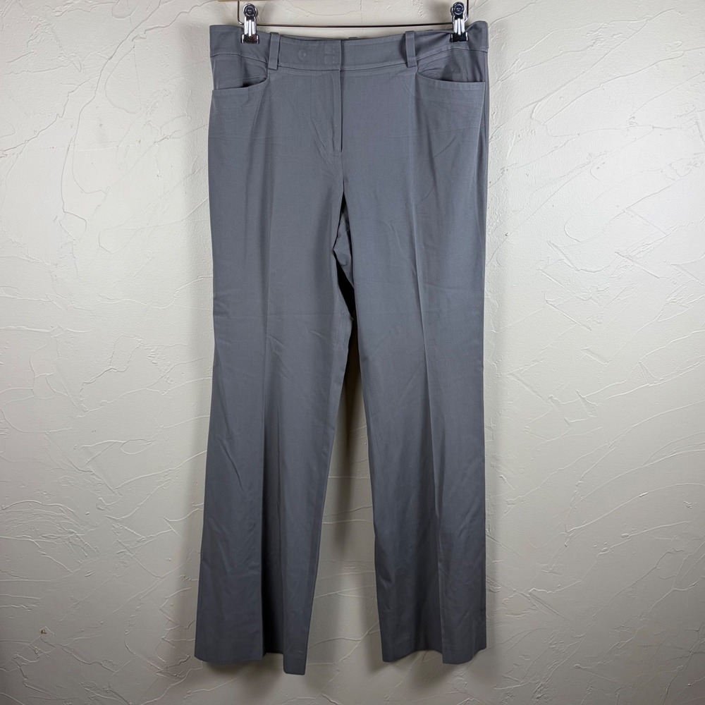 Ann Taylor Women Pants Gray Dress Slacks Office Career Size 10 Stretch